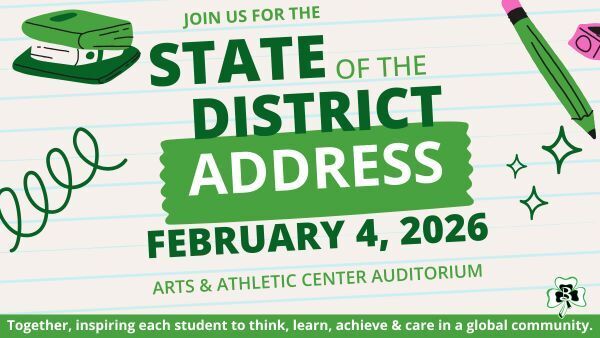 State of District Event is February 4, 2026 in the Arts and Athletic Center