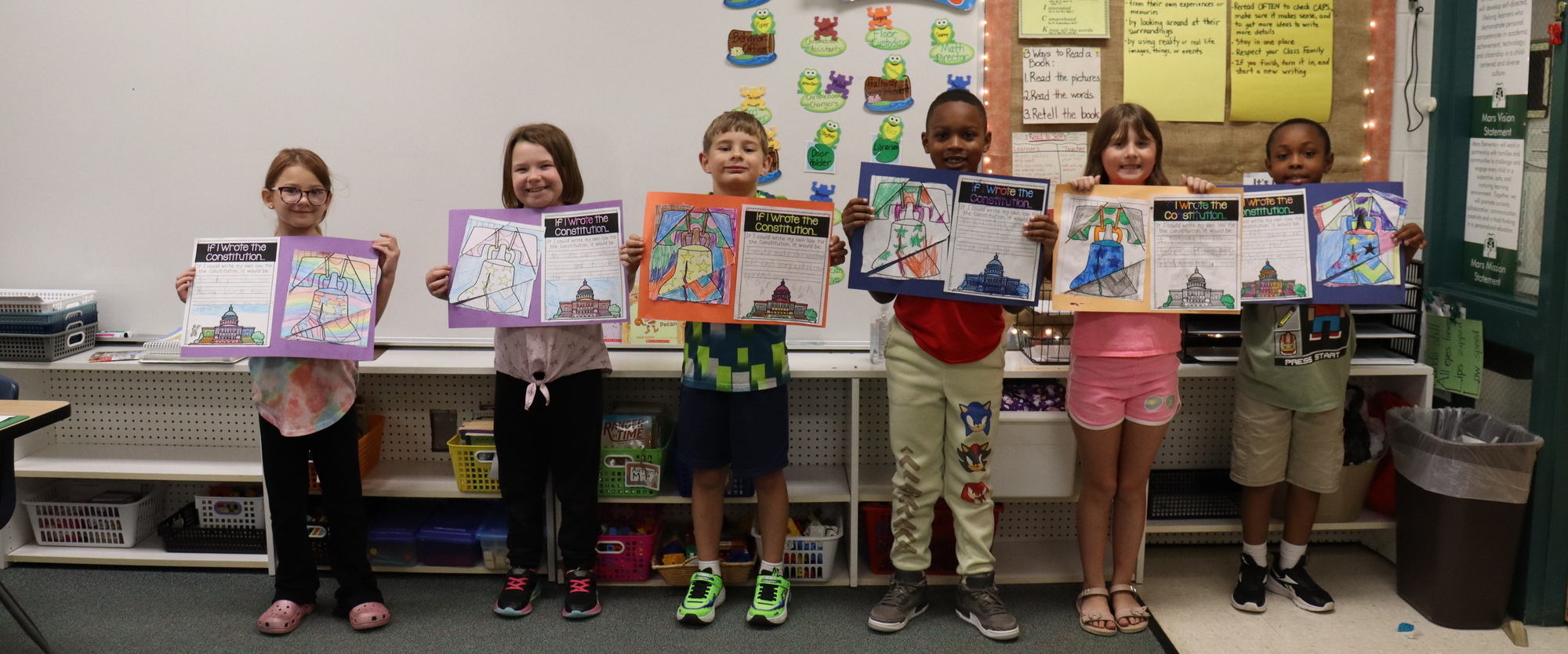 Mars Elementary students learn about the Constitution