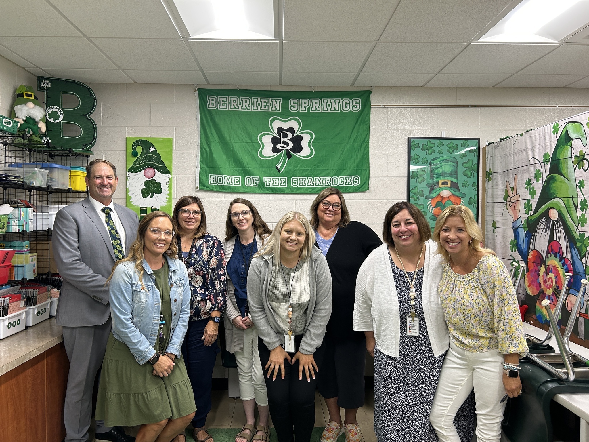 Sylvester Elementary Staff greet our students.